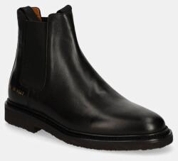 Common Projects bőr bokacsizma Chelsea in Leather fekete, női, lapos talpú, 6168 - fekete Női 39
