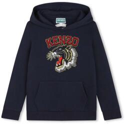 KENZO gyerek melegítőfelső pamutból sötétkék, nyomott mintás, kapucnis, K60767 - sötétkék 102