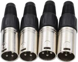 Accu-Cable Accu Cable, XLR dugó 3 pin, Male, 4 db