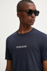 Guess Jeans pamut póló sötétkék, férfi, nyomott mintás, M4YI52 K8HM0 - sötétkék L