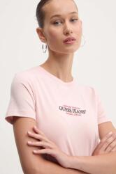 Guess Jeans t-shirt női, rózsaszín, W4YI03 J1314 - rózsaszín XS