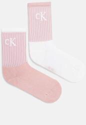 Calvin Klein Jeans zokni 2 pár rózsaszín, női, 701229467 - rózsaszín 35/38