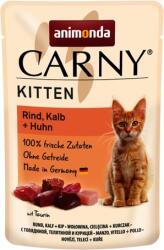 Animonda Carny Kitten marhás, borjús és csirkés alutasakos eledel kölyök macskáknak (48 x 85 g) 4.08kg