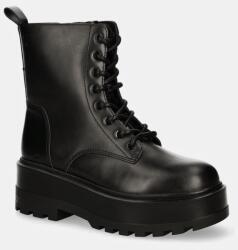 Calvin Klein Jeans bakancs FLATFORM HIGH LACE UP MG DL fekete, női, platformos, YW0YW01535 - fekete Női 37