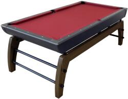 Dybior Biliárdasztal, Pool, Montego, 7 ft. , fekete-ezüst, tölgy fedőlappal, (55074070) (55.063.07.5.1)