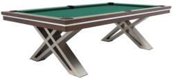 RASSON Biliárdasztal / étkezőasztal, Pierce, 8 ft. , diófa Club Cloth yellow green (55.135.08.1)