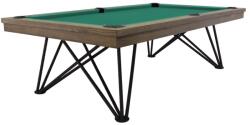 RASSON Biliárdasztal / étkezőasztal, Dauphine, ezüst tölgy, 7 ft. Club Cloth yellow green (55.130.07.1)