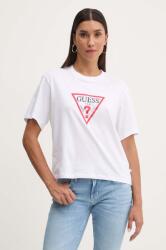 Guess Jeans pamut póló női, fehér, W4YI73 K8HM0 - fehér M