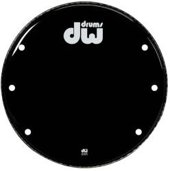  Drum Workshop Gloss Black Vented frontbőr DRDHGB22K