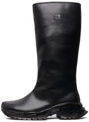 Rombaut csizma VIZOR fekete, női, lapos talpú, W23-E-009 - fekete Női 40