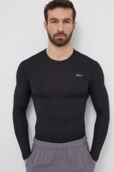 Reebok edzős hosszú ujjú fekete, sima, 100070385 - fekete XXL