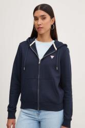 Guess Jeans felső sötétkék, női, sima, kapucnis, W4YQ03 KC811 - sötétkék XS