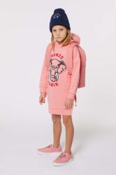 Kenzo kids gyerek pamutruha rózsaszín, mini, egyenes, K60660 - rózsaszín 114