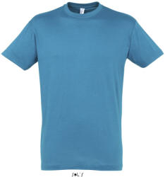 SOL'S Uniszex REGENT kereknyakú rövid ujjú pamut póló, SOL'S SO11380, Aqua-XS (so11380aq-xs)