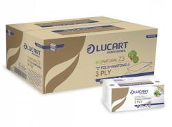 Lucart Hajtogatott kéztörlő Lucart Econatural Z3 papírcsomagolásban, havana - papiruniverzum
