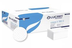 Lucart Hajtogatott kéztörlő Lucart Strong V 180 S hófehér - papiruniverzum