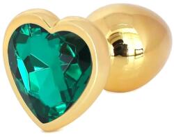 Guilty Toys Anal Plug Hearty Buttplug, Medium, Gold/Dark Green