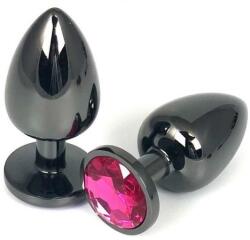 Guilty Toys Butt Plug Dark Anal Plug Large, Metal, Dark Pink