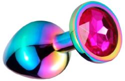 Guilty Toys Metal Anal Plug, Small, Multicolor, Dark Pink Crystal