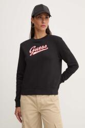 Guess Jeans felső fekete, női, nyomott mintás, W4YQ11 KC811 - fekete S