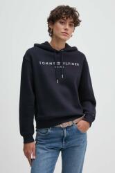 Tommy Hilfiger felső sötétkék, női, nyomott mintás, kapucnis, WW0WW43598 - sötétkék L - answear - 33 990 Ft