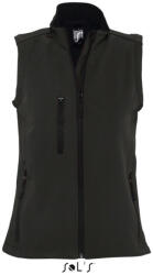 Sol'S Női RALLYE 3 rétegű vastag softshell mellény, SOL'S SO46801, Black-L (so46801bl-l)