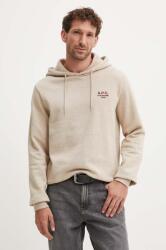 APC A. P. C. felső hoodie standard rue madame GOTS bézs, melange, kapucnis, COHBV. M27914 - bézs S