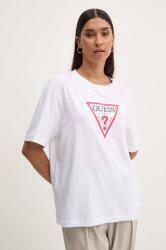 Guess Jeans pamut póló női, fehér, W4YI76 K8HM0 - fehér S