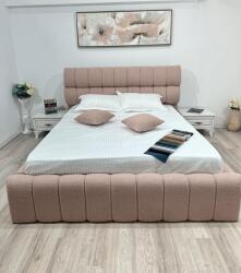 MobAmbient Pat tapițat roz pudră - model ENZO