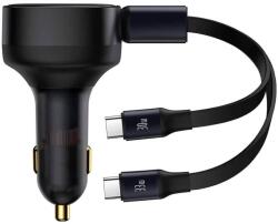 Baseus Incarcator auto telefon Baseus Fast Charging, 33W, cu cablu 2x Type-C, 75cm