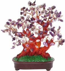  Copac Ametist XXL, piatra spiritualitatii, suport ghiveci 25-27 cm mov Figurina