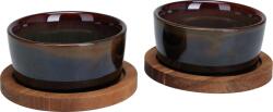 Excellent Houseware Set servire tapas Excellent Houseware, ceramica lemn, 9x3.5 cm, maro (KO-278000700M) Serviciu de masa