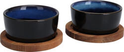 Excellent Houseware Set servire tapas Excellent Houseware, ceramica lemn, 9x3.5 cm, albastru (KO-278000700A) Serviciu de masa