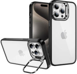 Tel Protect Kitámasztós tok + kamera üveg (lencse) iPhone 11 Pro Max fekete