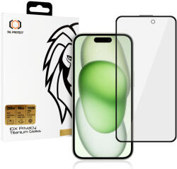 10X Privacy Titanium üvegfólia iPhone 15-höz