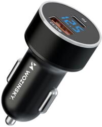 Wozinsky WDCCAC USB-C USB-A 36W autós töltő - fekete - smartdiszkont