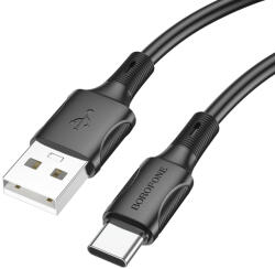 BOROFONE Succeed BX80 USB - Type C kábel 3A 1m fekete