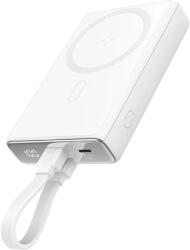 JOYROOM Powerbank Joyroom JR-PBM01 mágneses 10000mAh 20W állvánnyal + Lightning kábel - USB-C - fehér - smartdiszkont