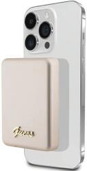 GUESS MagSafe Metal Script Logo indukciós powerbank 5W 3000mAh - arany