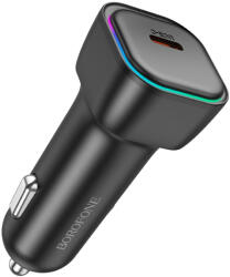 BOROFONE BZ28 autós töltő USB Type C QC 3.0 PD 30W fekete