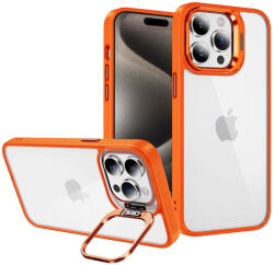 Tel Protect kitámasztós tok + kameraüveg (lencse) iPhone 11 Pro Max narancssárga