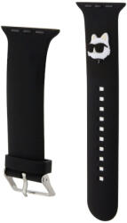Karl Lagerfeld Apple Watch 42/44/45/49 mm Karl Lagerfeld Choupette Head NFT óraszíj fekete