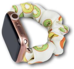 Apple Watch 2/3/4/5/6/7/8/9/SE (38/40/41mm) Fabric gumis óraszíj kivi