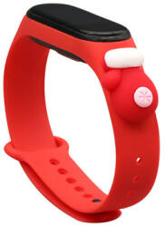 Strap Xmas karácsonyi óraszíj Xiaomi Mi Band 4 / Mi Band 3 piros kesztyű