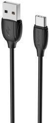BOROFONE BX19 Benefit USB - USB Type-C kábel 3A 1m fekete