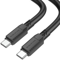 BOROFONE Goodway BX81 Type C - Type C kábel PD 60W 3A 1m fekete