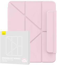 Baseus iPad 10.2'' (2019/2020/2021) Baseus Minimalist mágneses tok rózsaszín