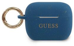 GUESS Glitter Silicone GUACAPSILGLBL AirPods Pro 1/2 tok kék