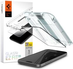 Spigen iPhone 15 Pro Max Spigen Kijelzővédő Fólia FC ''EZ FIT'' kerettel fekete (AGL06879)