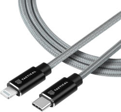 Tactical 031 Fast Rope Kevlar kábel USB Type-C - Lightning MFI 1m szürke
